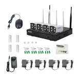 Комплект видеонаблюдения ESCAM WNK403 4CH 720P Wireless NVR KITS EU фото - купить