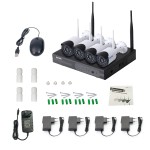 Комплект видеонаблюдения ESCAM WNK404 4CH 720P Wireless NVR KITS EU фото - купить