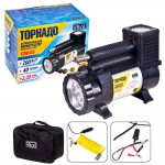 Компрессор Торнадо КА-Т12181 150psi/15Amp/40л/фонарь/прикур.+переходник/шланг 3,0м фото - купить