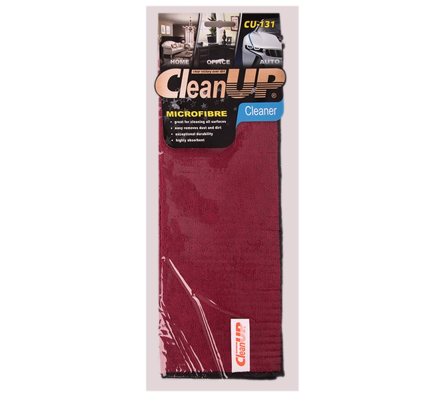 Салфетка микрофибра CleanUP CU-131 универс. 30х40см Dark Red купить